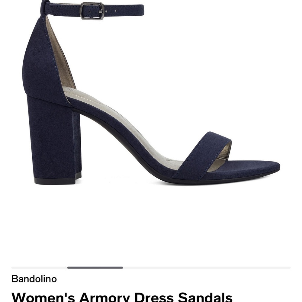 Bandolino Armory‎ strap ankle sandals blue Sz 10
